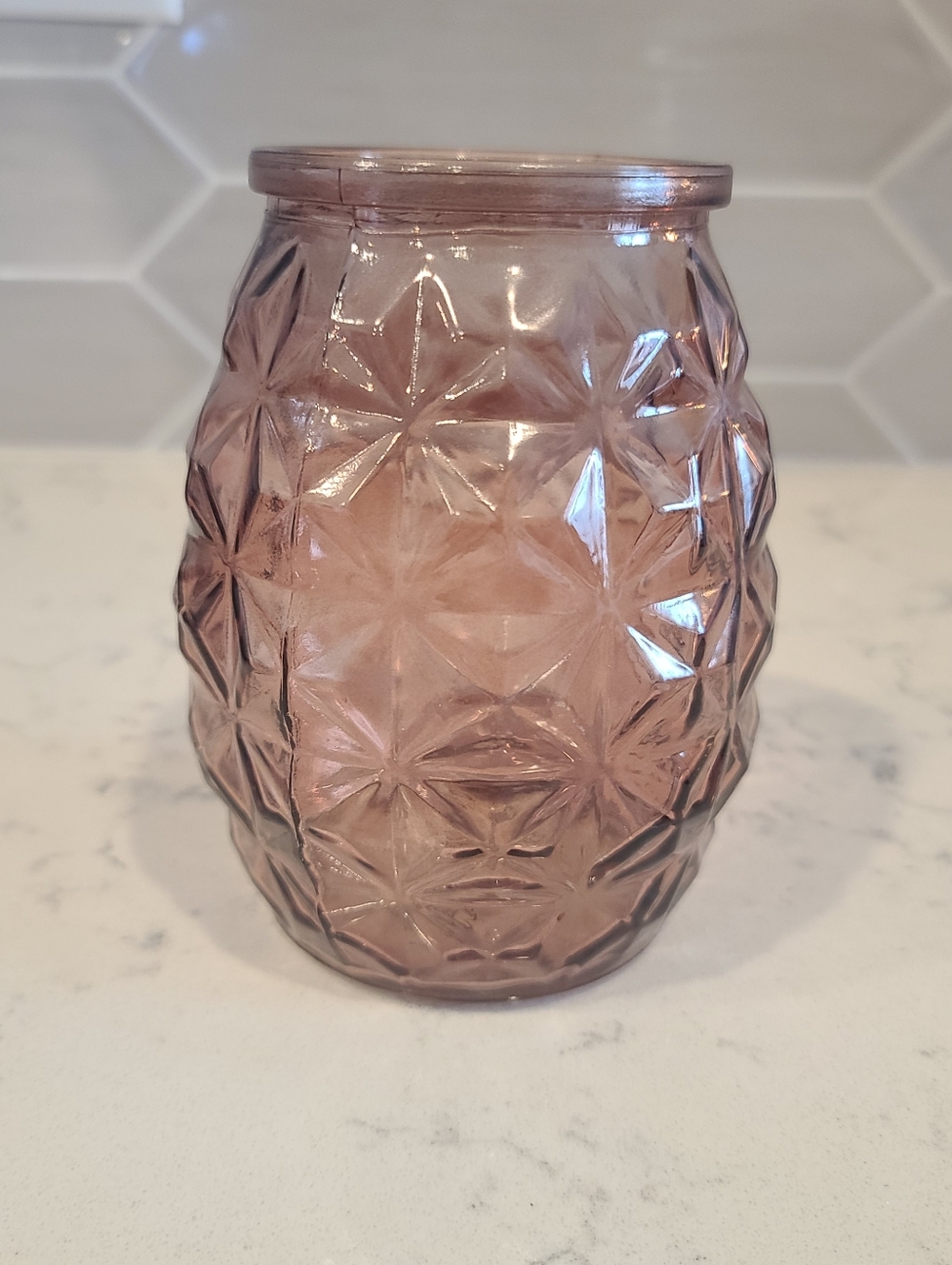 DPS Polatis Mauve Decorative Glass Jar